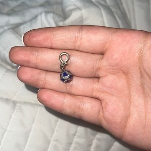 Blue Christmas ornament Pandora dangle charm